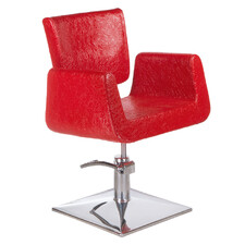 Fotel fryzjerski Vito BH-8802 czerwony LUX
