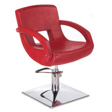 Fotel fryzjerski Nino BH-8805 czerwony